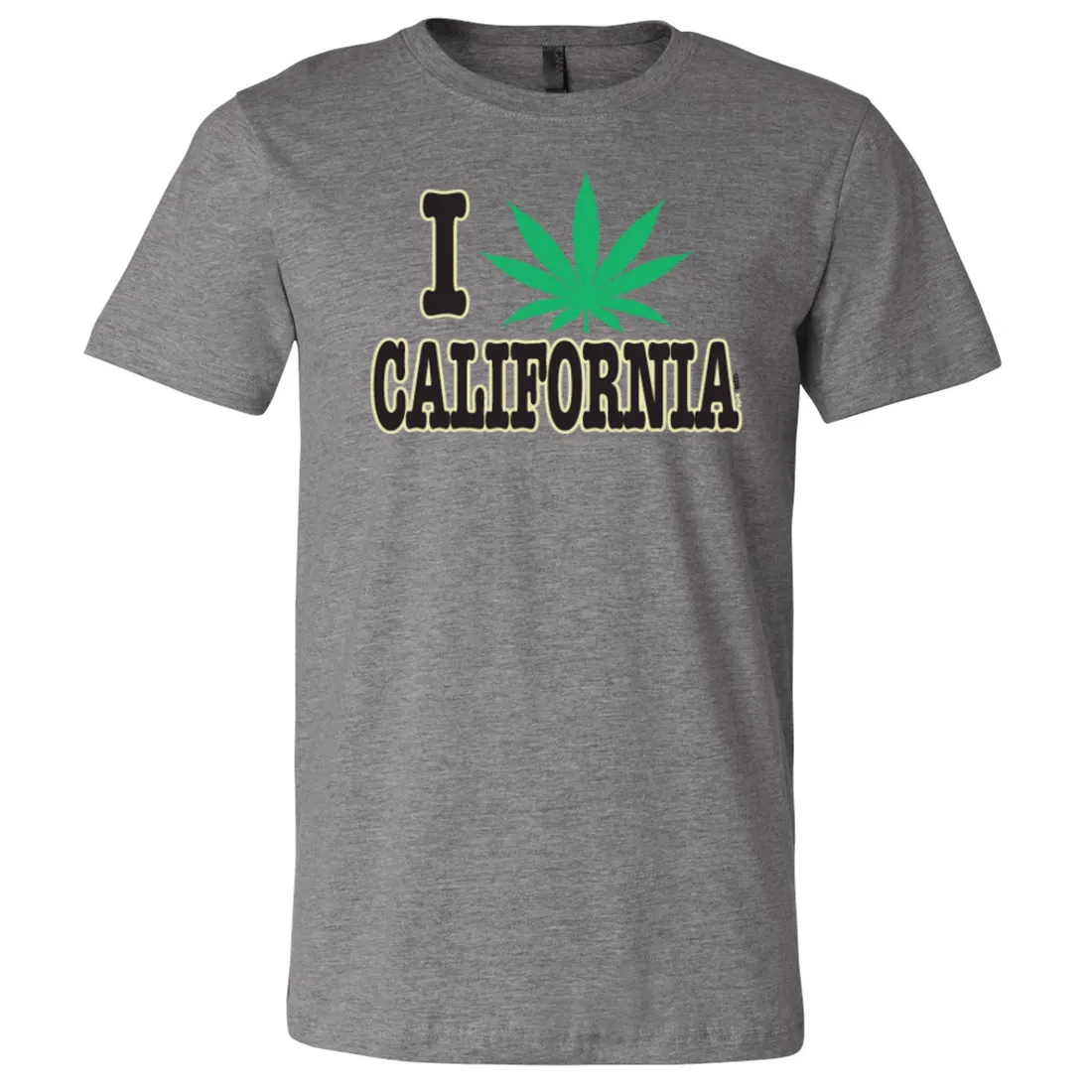 I Love Pot California Asst Colors Mens Lightweight Fitted T-Shirt/tee