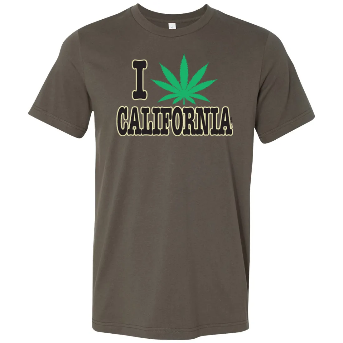 I Love Pot California Asst Colors Mens Lightweight Fitted T-Shirt/tee