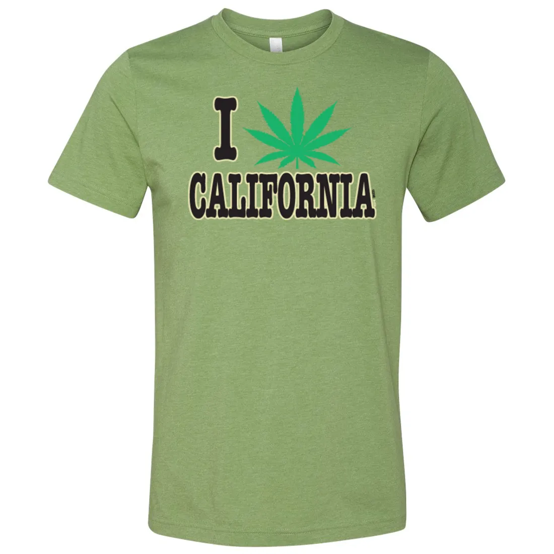 I Love Pot California Asst Colors Mens Lightweight Fitted T-Shirt/tee