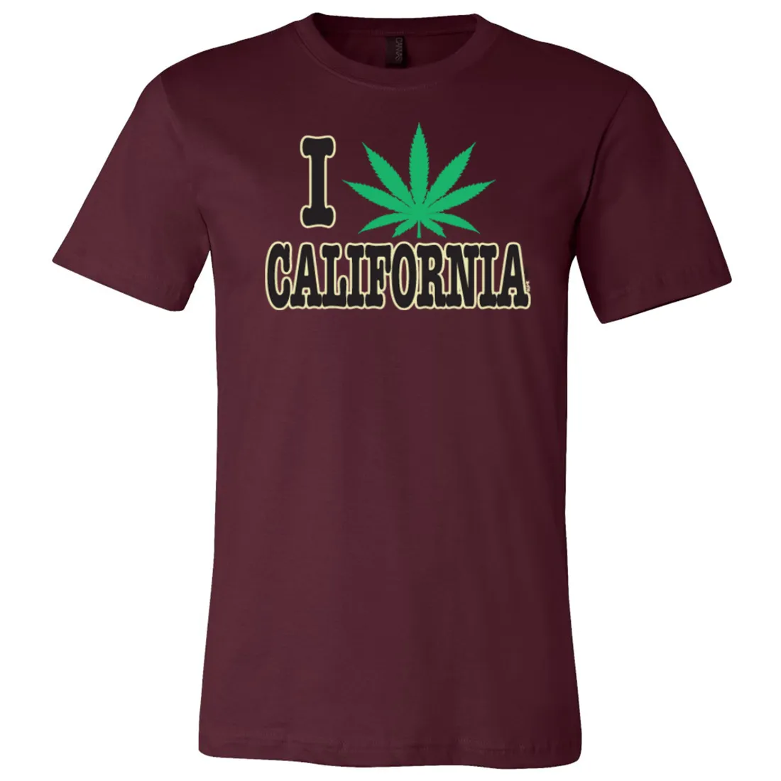 I Love Pot California Asst Colors Mens Lightweight Fitted T-Shirt/tee