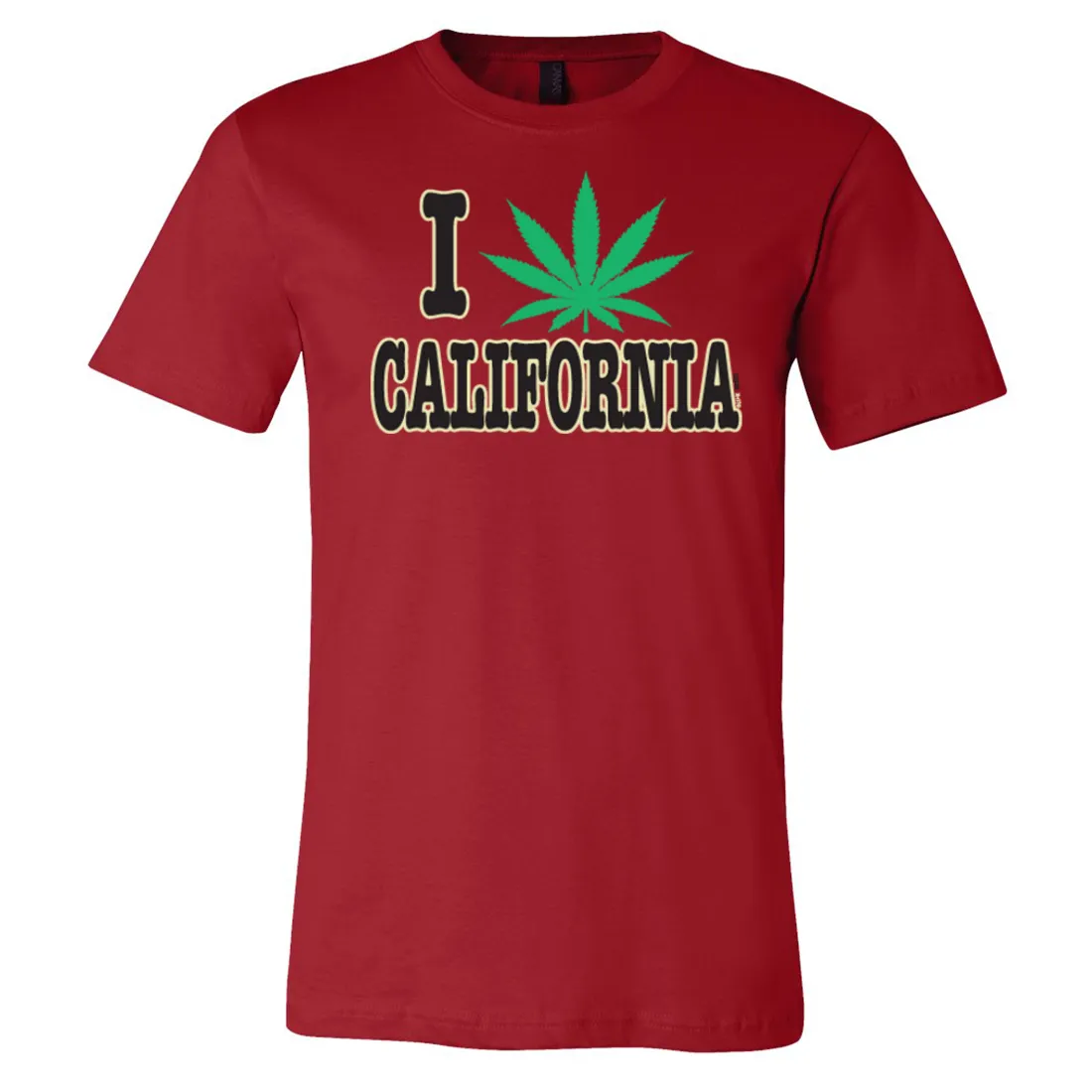 I Love Pot California Asst Colors Mens Lightweight Fitted T-Shirt/tee