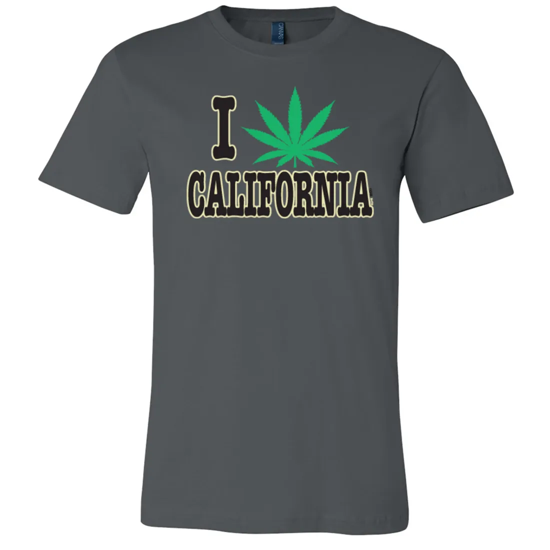 I Love Pot California Asst Colors Mens Lightweight Fitted T-Shirt/tee