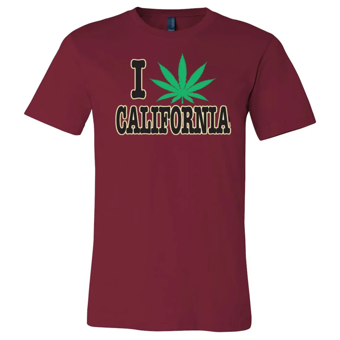 I Love Pot California Asst Colors Mens Lightweight Fitted T-Shirt/tee