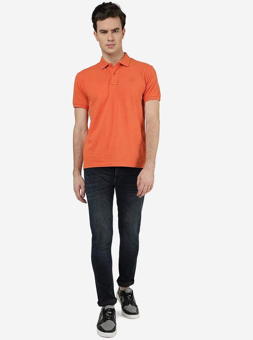 Ink Blue Solid Slim Fit Jeans | JadeBlue