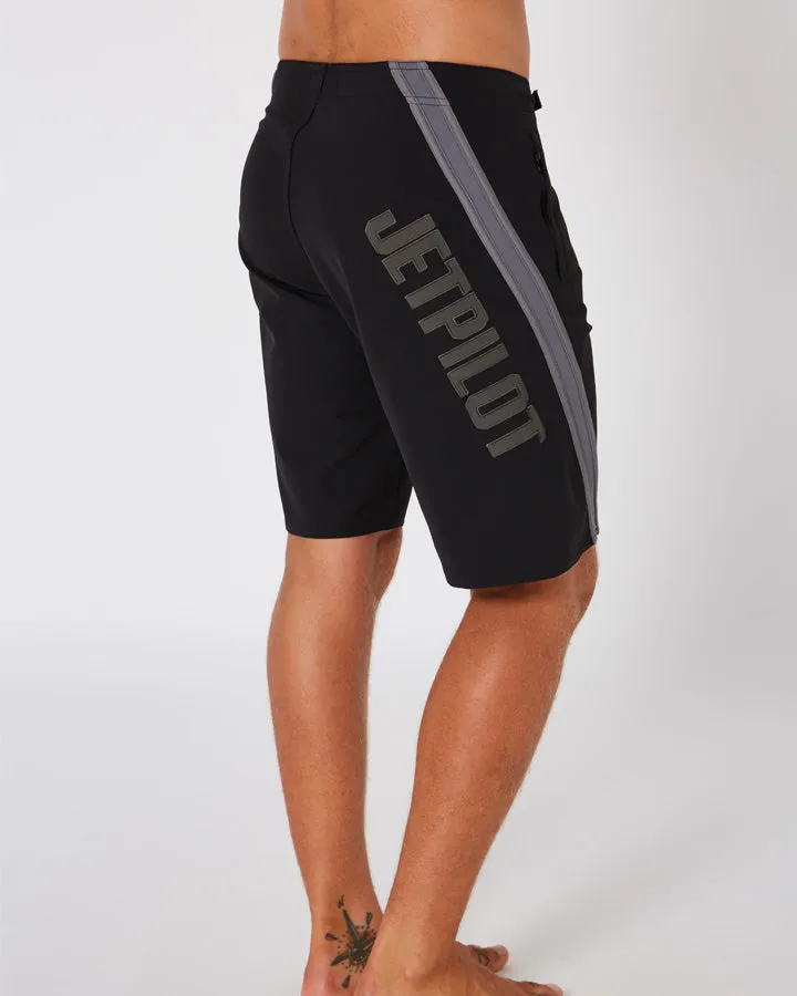 Jetpilot Profiler Mens Boardshorts - Black/Charcoal