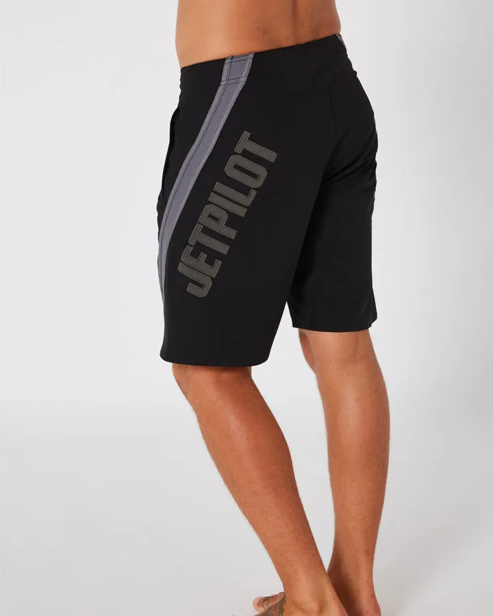 Jetpilot Profiler Mens Boardshorts - Black/Charcoal