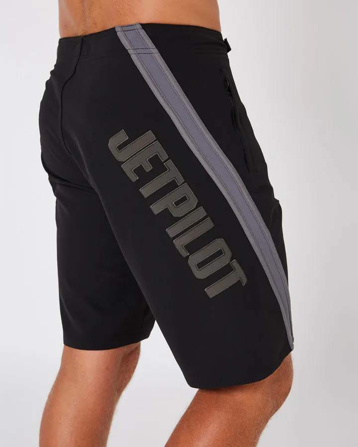 Jetpilot Profiler Mens Boardshorts - Black/Charcoal
