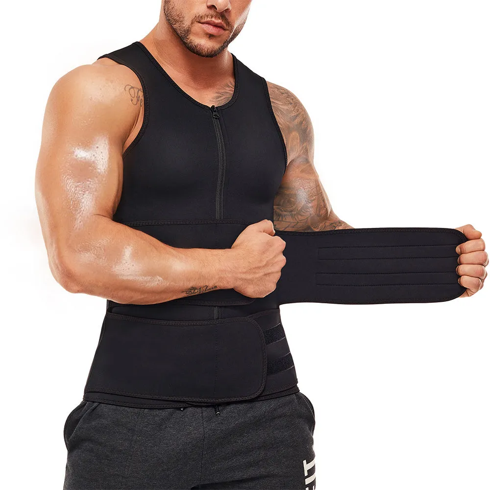 Junlan Lightweight Workout Heat-cycle Vest with Double Belts
