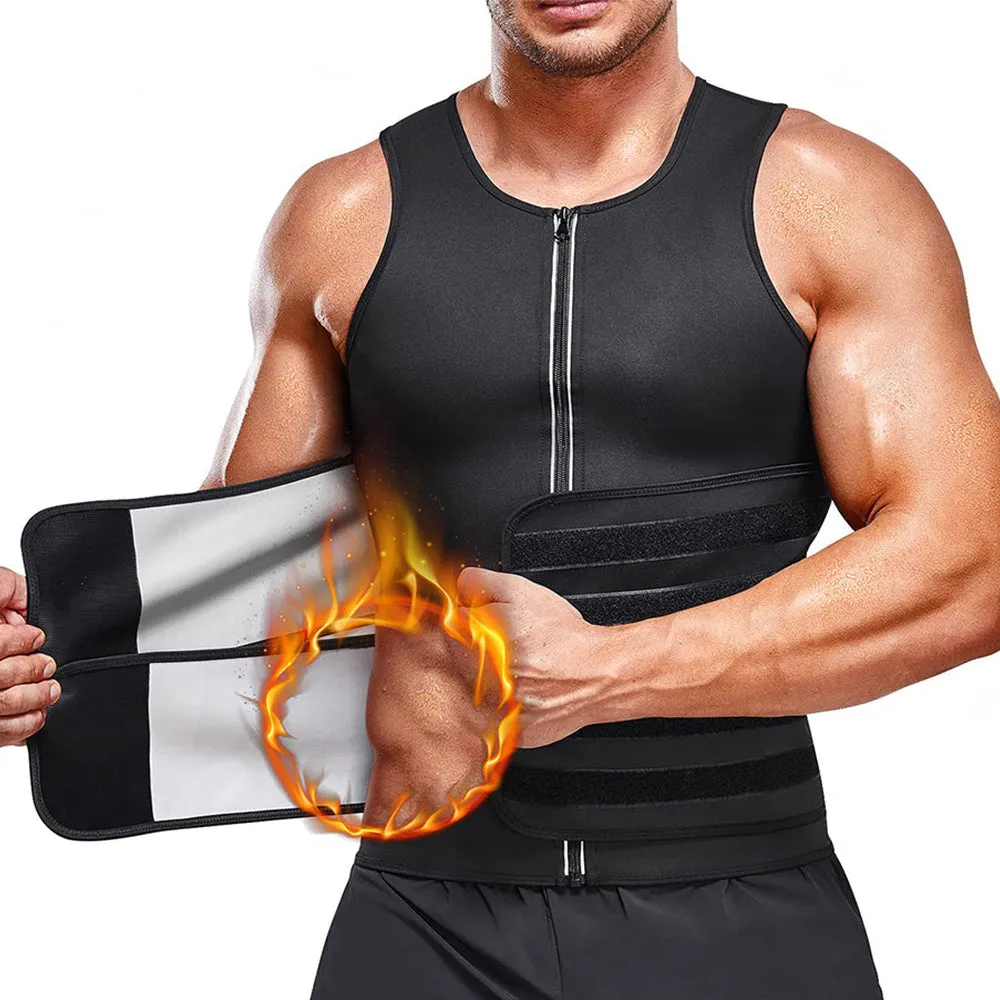 Junlan Lightweight Workout Heat-cycle Vest with Double Belts