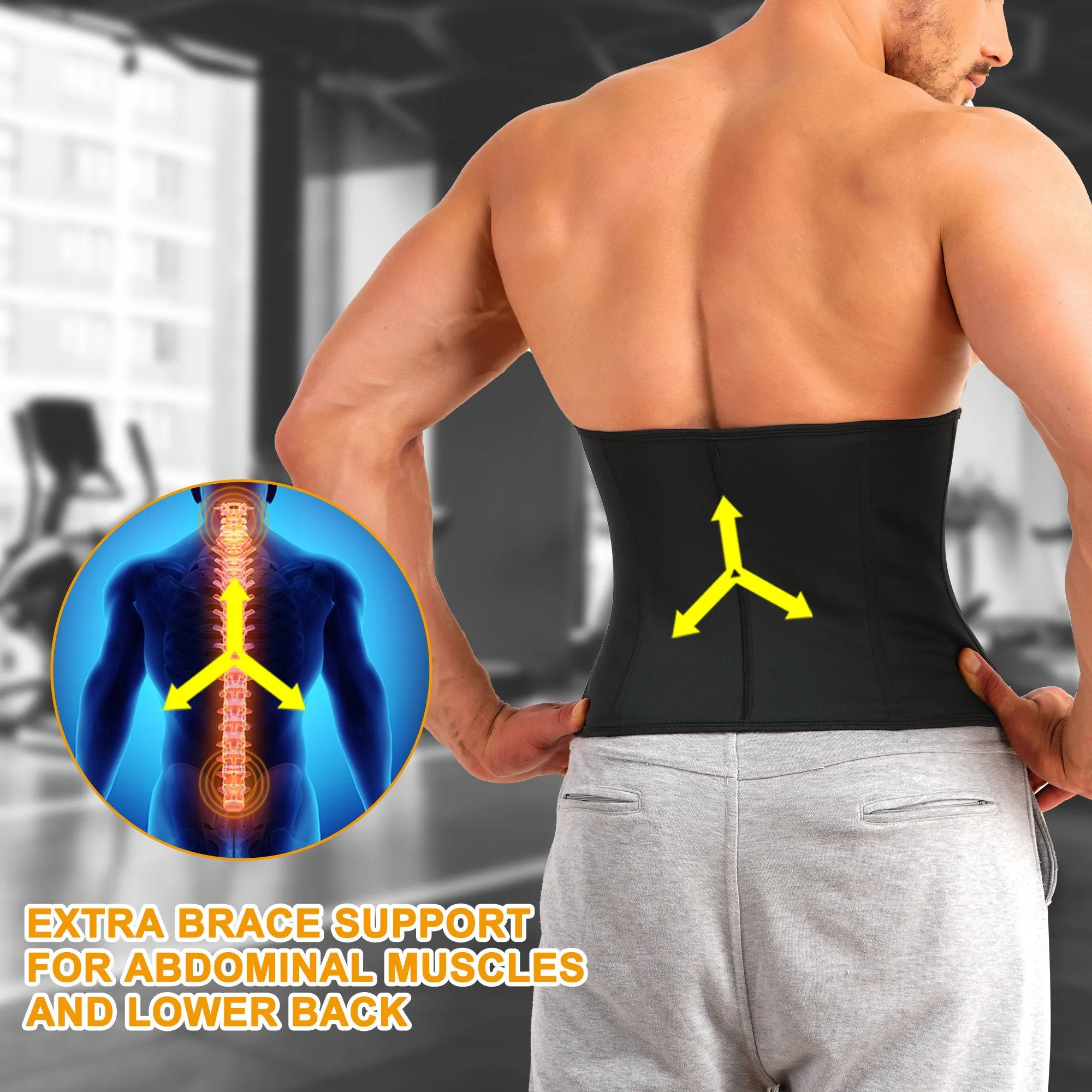 Junlan Sweat Silver Layer Fat Burning Waist Trainer
