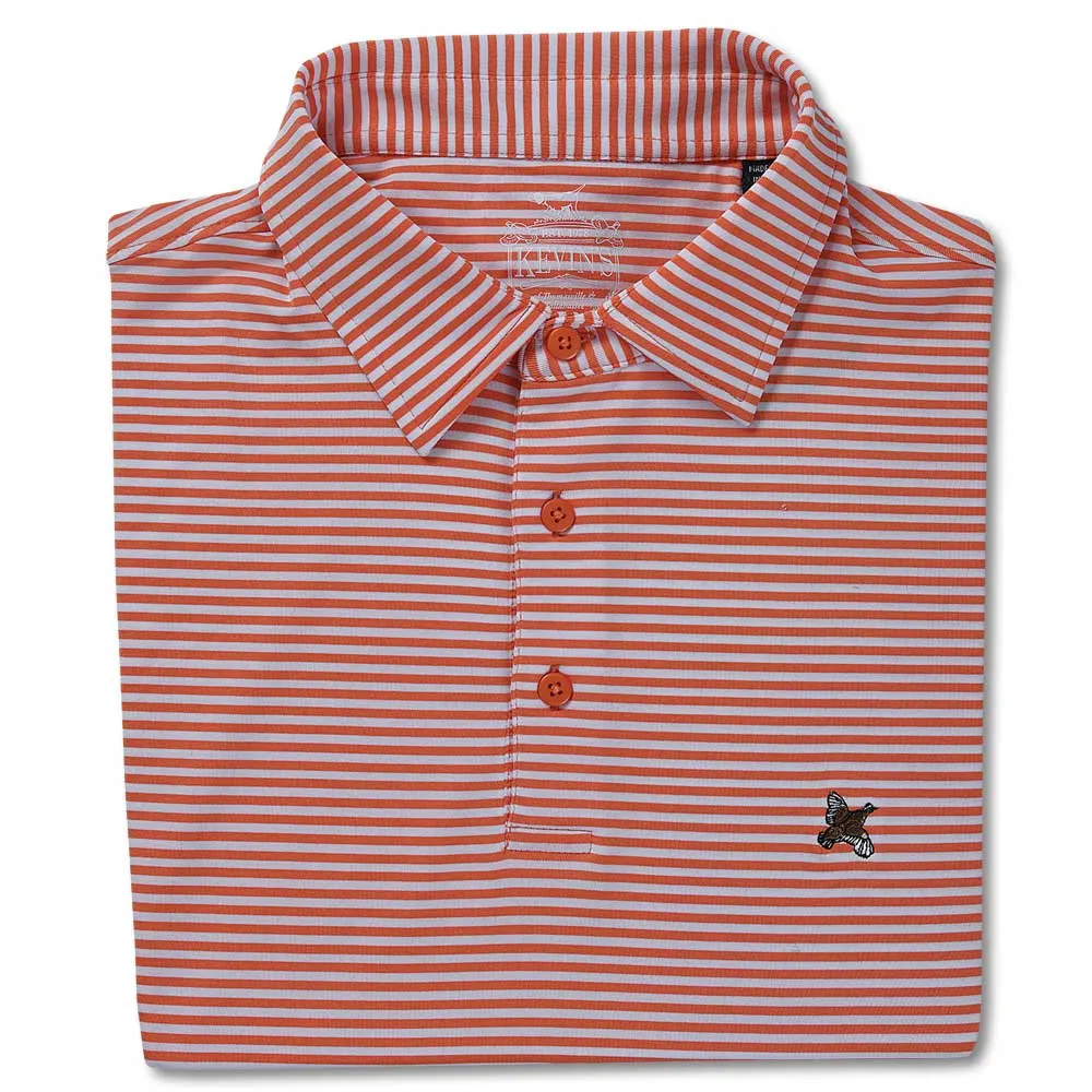 Kevin's Stretch Performance Striped Polo