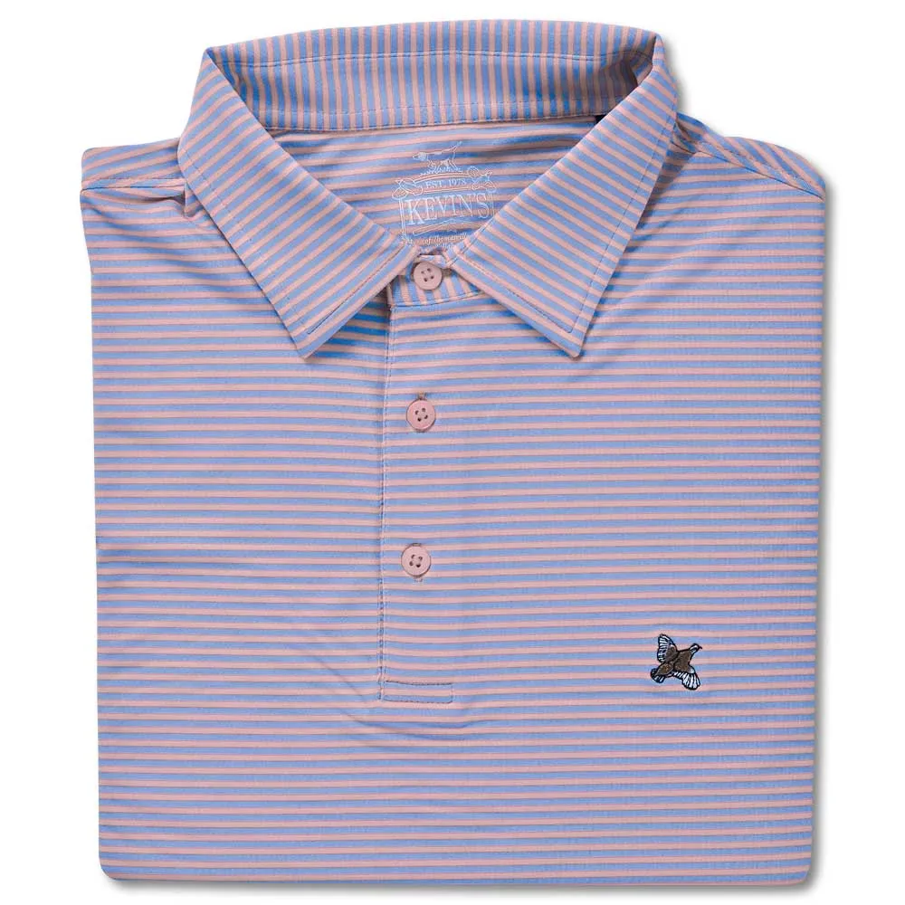 Kevin's Stretch Performance Striped Polo