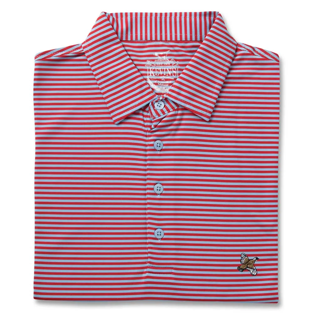 Kevin's Stretch Performance Striped Polo