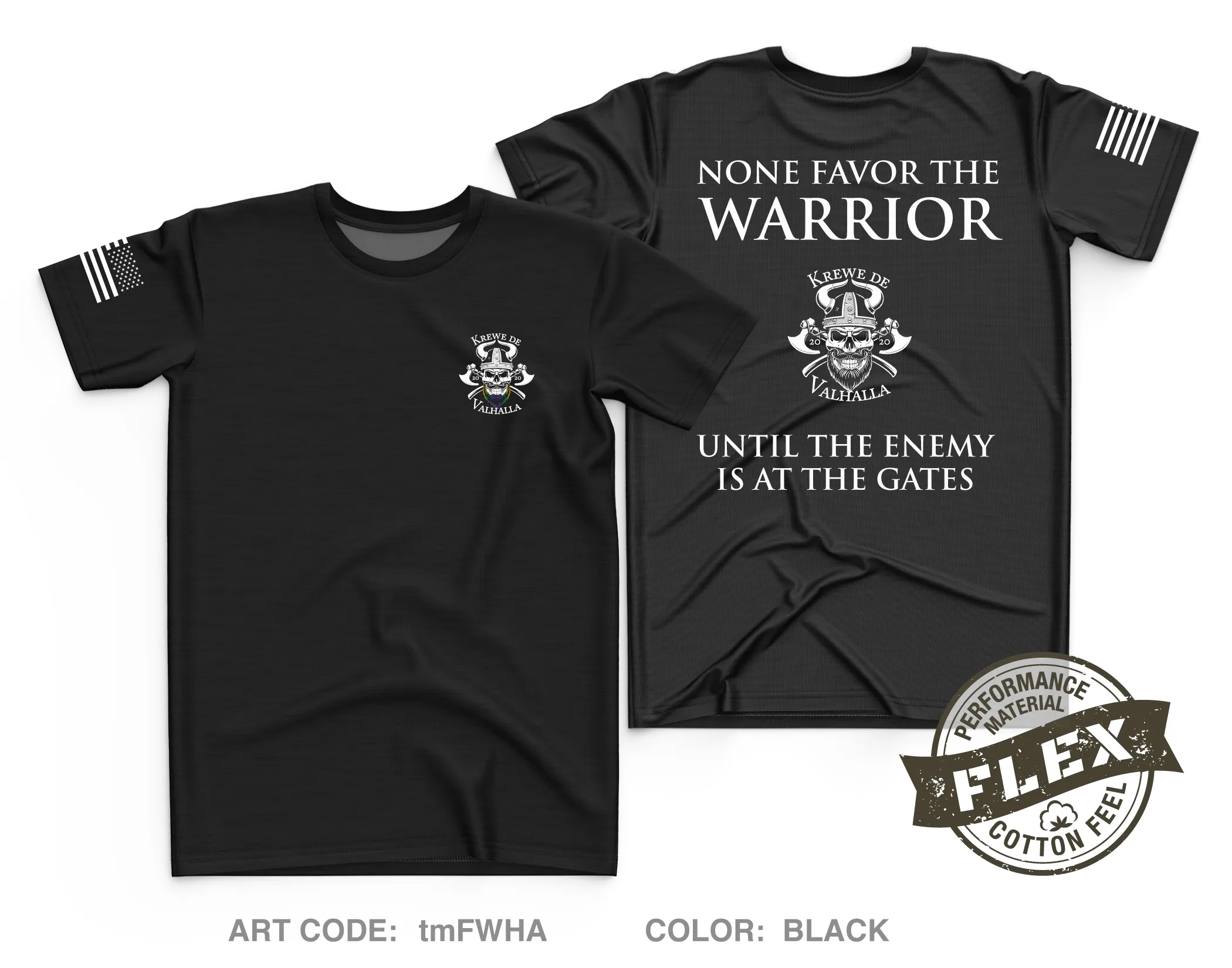 Krewe De Valhalla Core Men's SS Flex Performance Tee - tmFWHA
