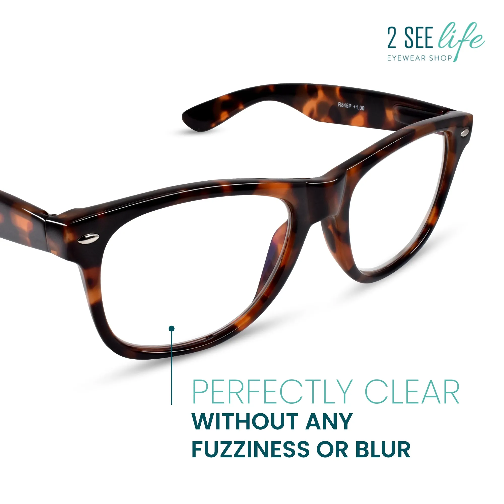 Large Retro Reading Glasses for Men | R-845