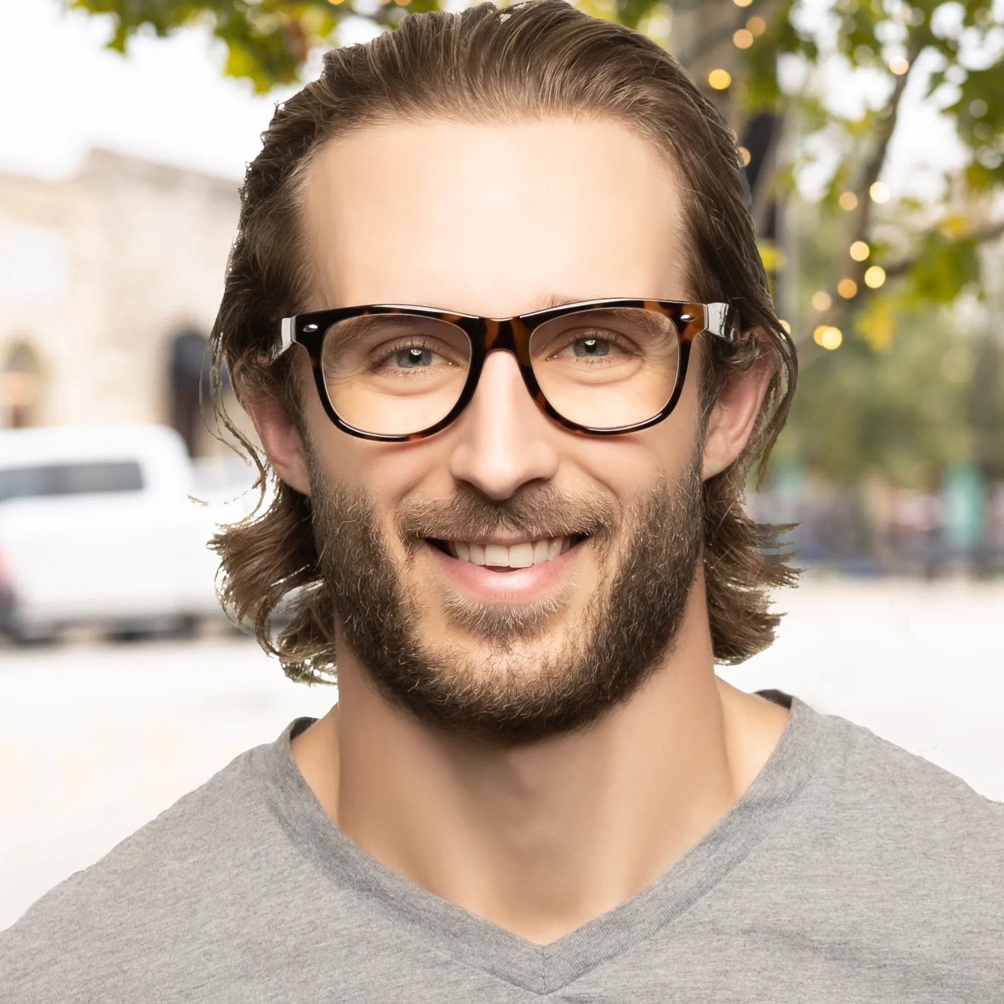 Large Retro Reading Glasses for Men | R-845
