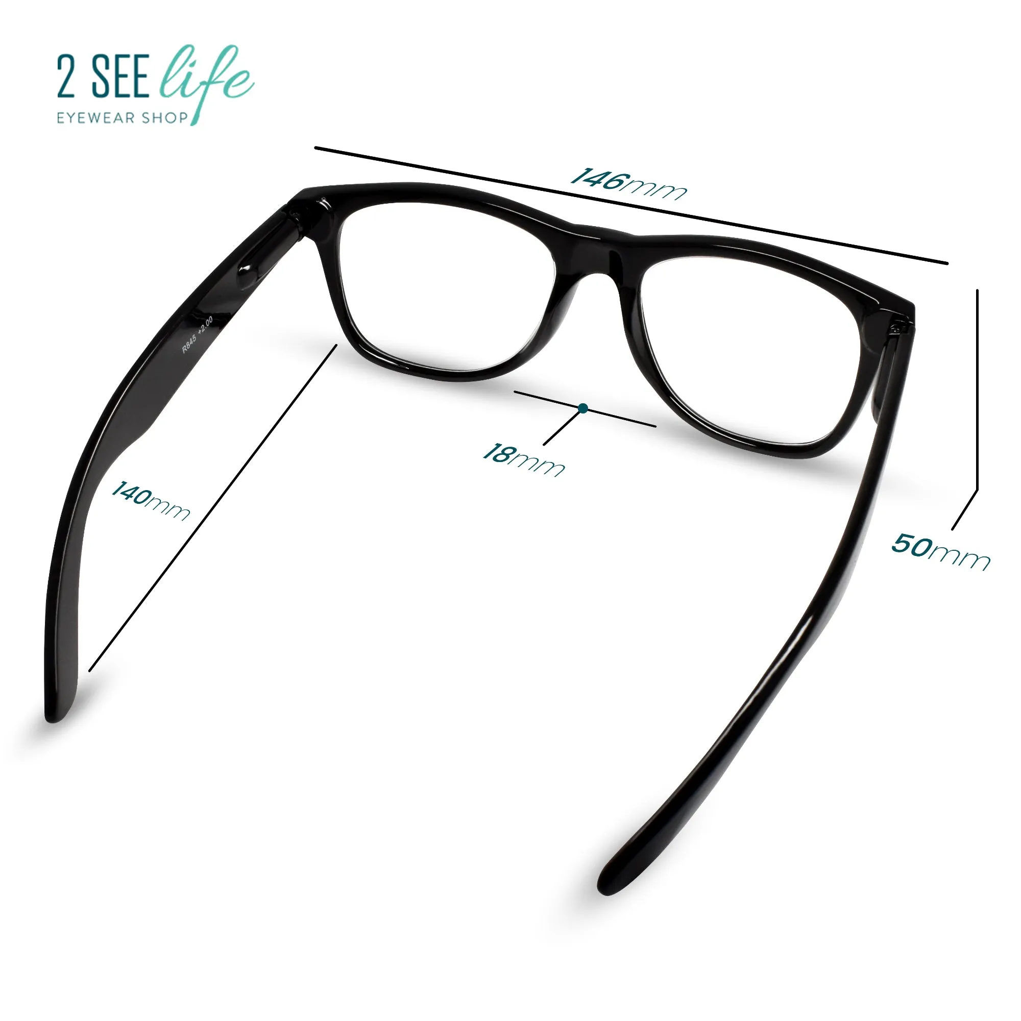 Large Retro Reading Glasses for Men | R-845
