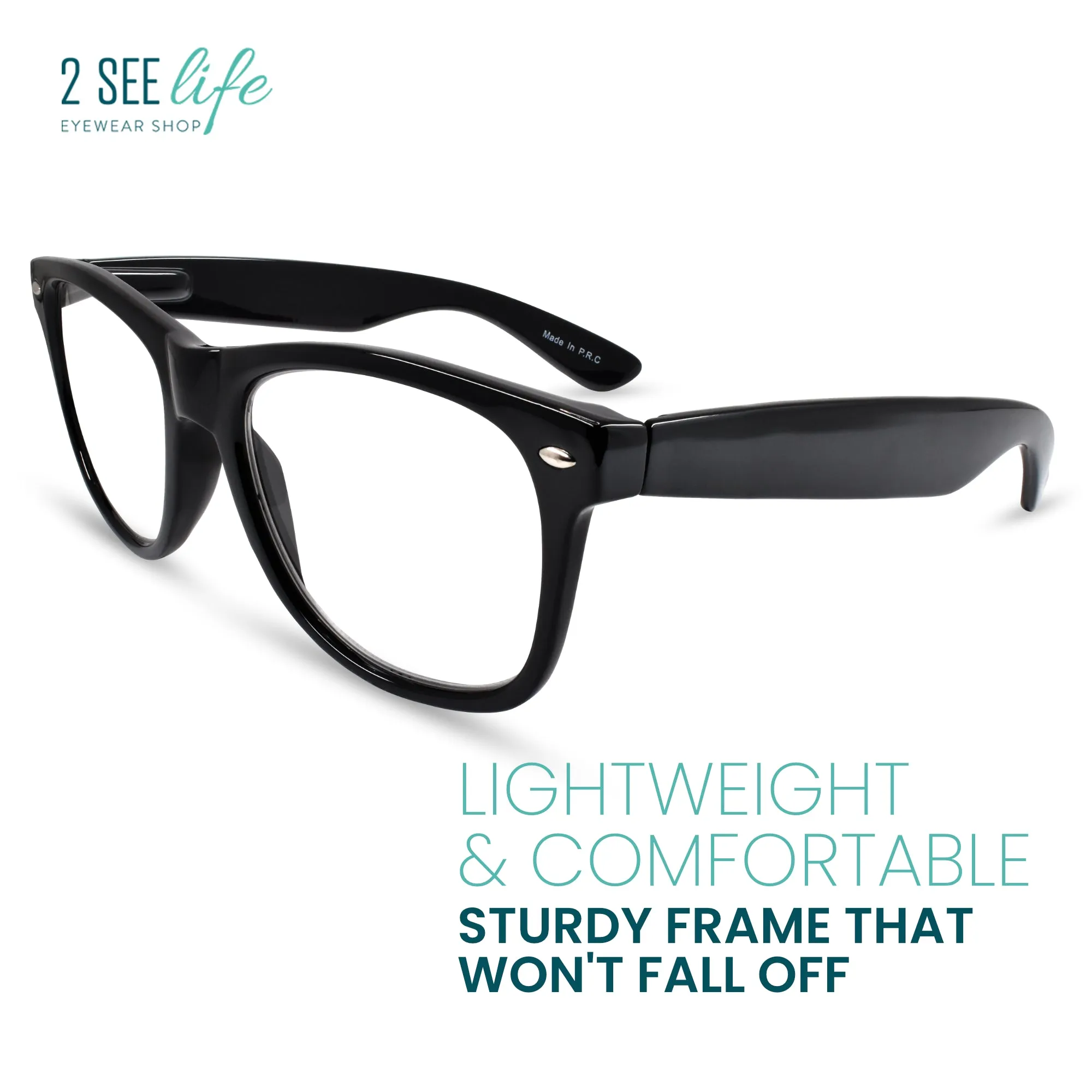 Large Retro Reading Glasses for Men | R-845