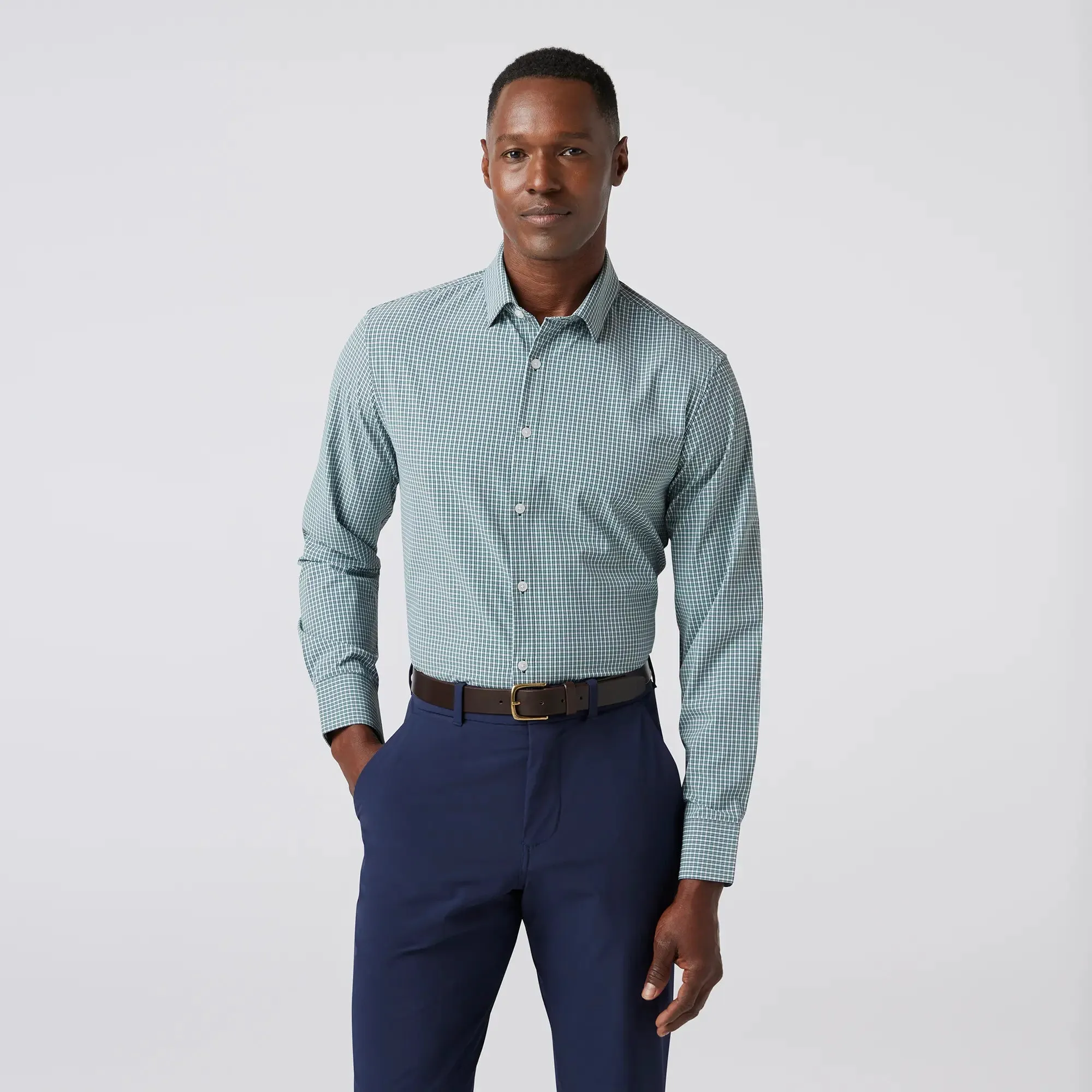 Leeward  Dress Shirt - Fir Winston Check
