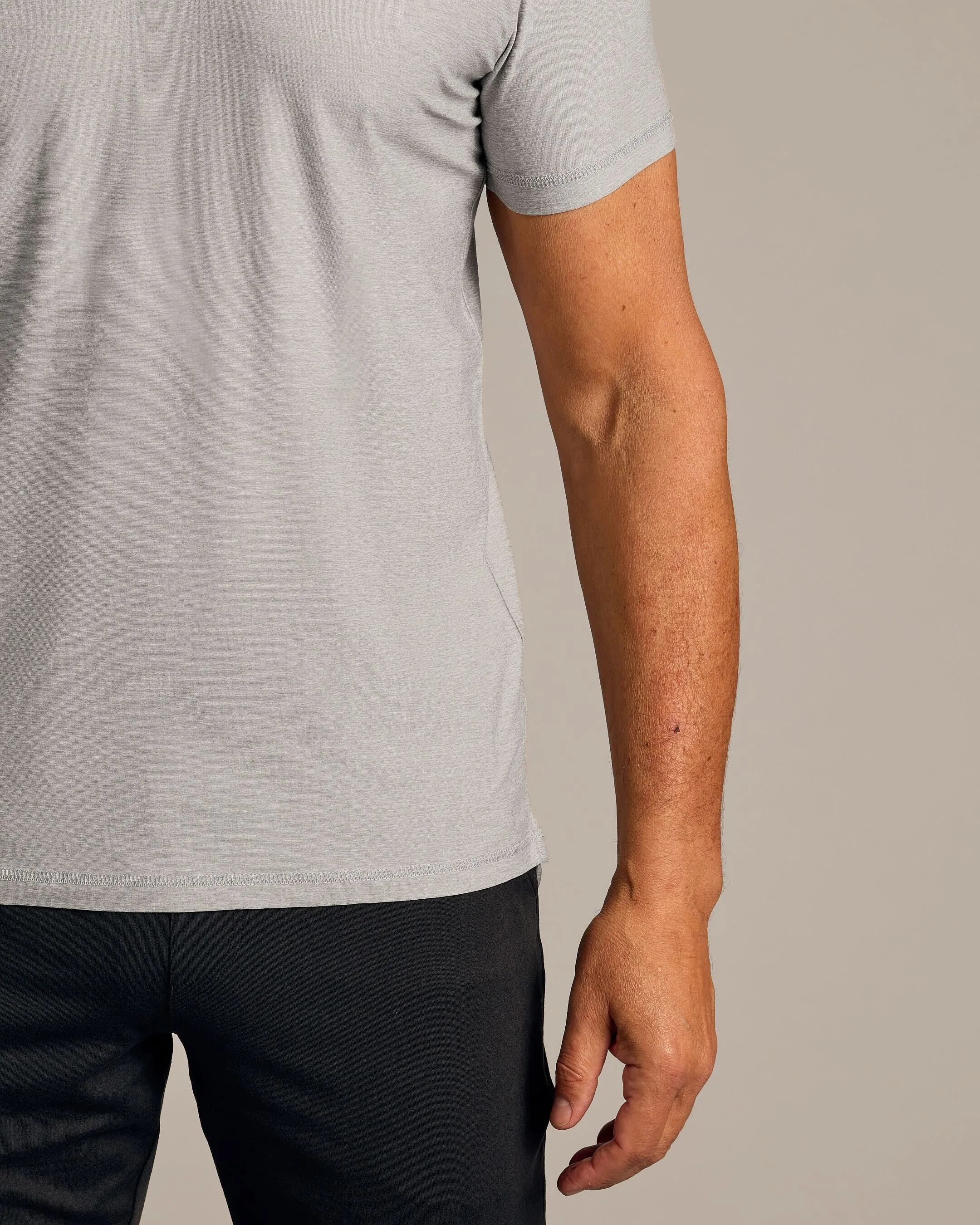 Light Heather Gray Active Polo 2.0