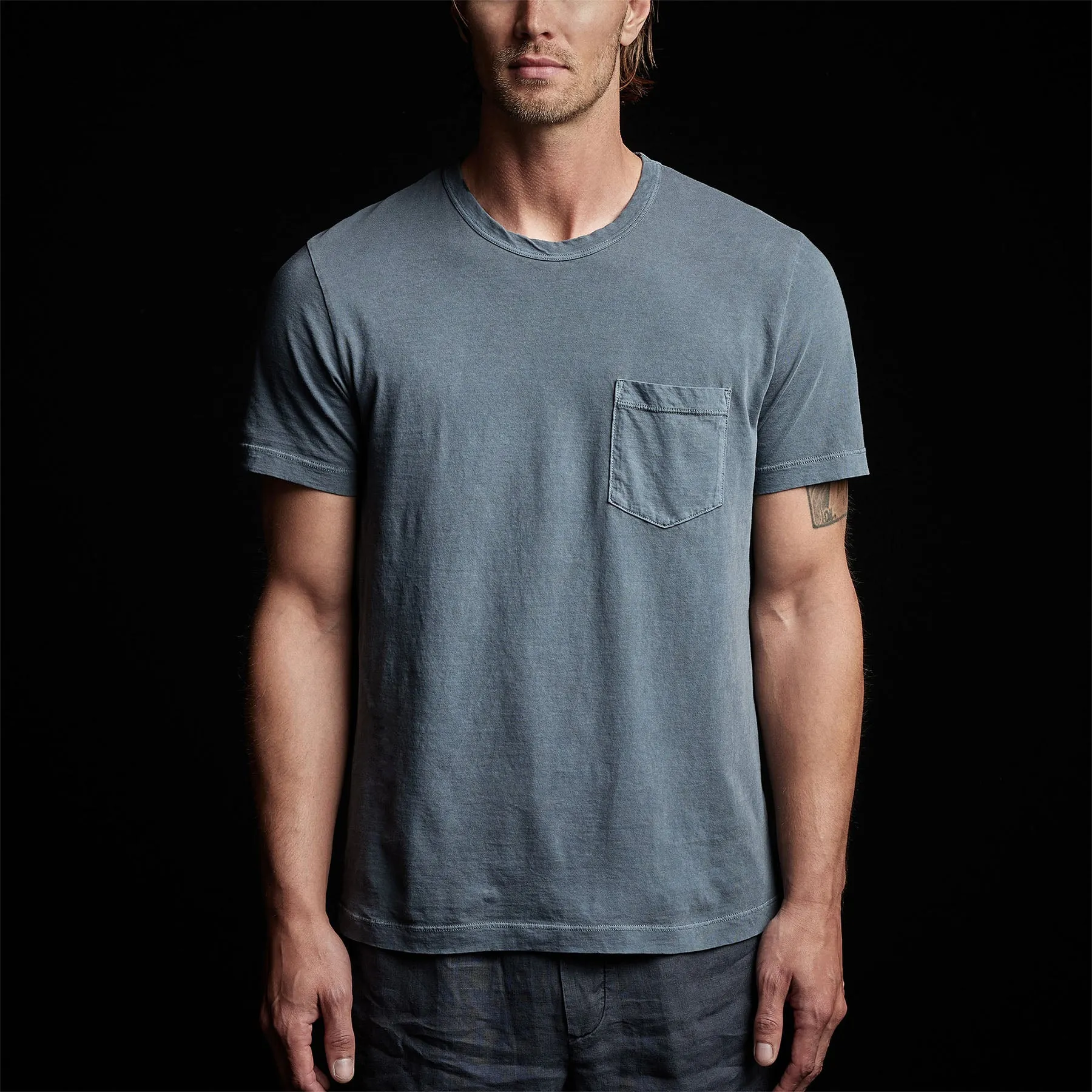 Lightweight Jersey Pocket Tee - Maine Pigment