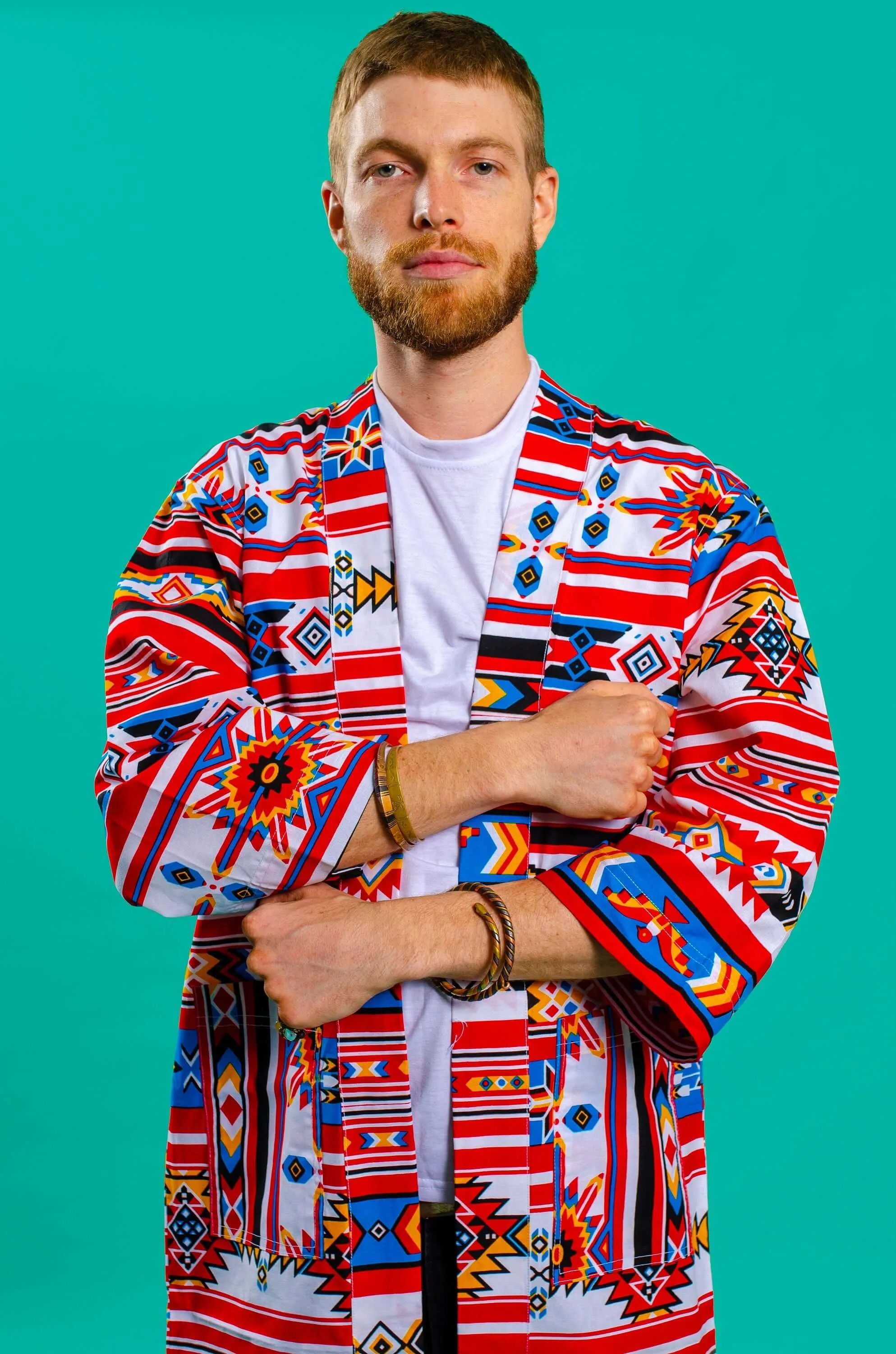 Little Lamu Aztec Print Unisex Kimono