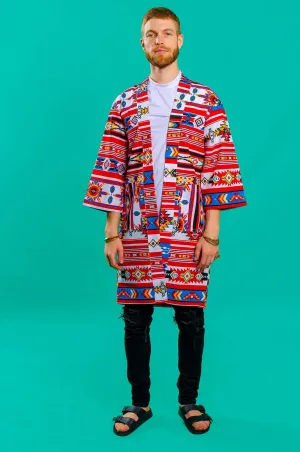 Little Lamu Aztec Print Unisex Kimono