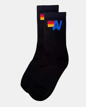 LOGO SOCK IN BLACK