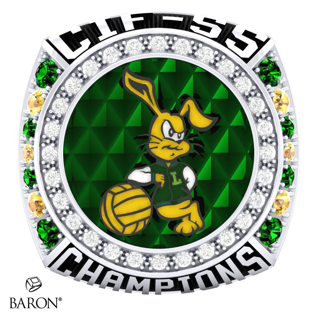 Long Beach Poly Boys Water Polo 2021 Championship Ring - Design 1.2