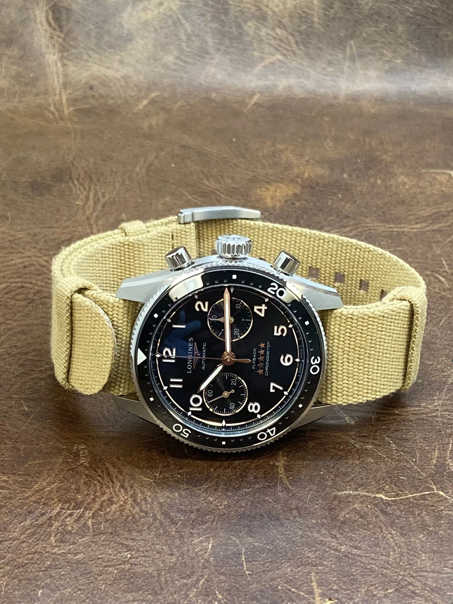 Longines Spirit Flyback L3.821.4.53.9 Black Dial Automatic Men's Watch