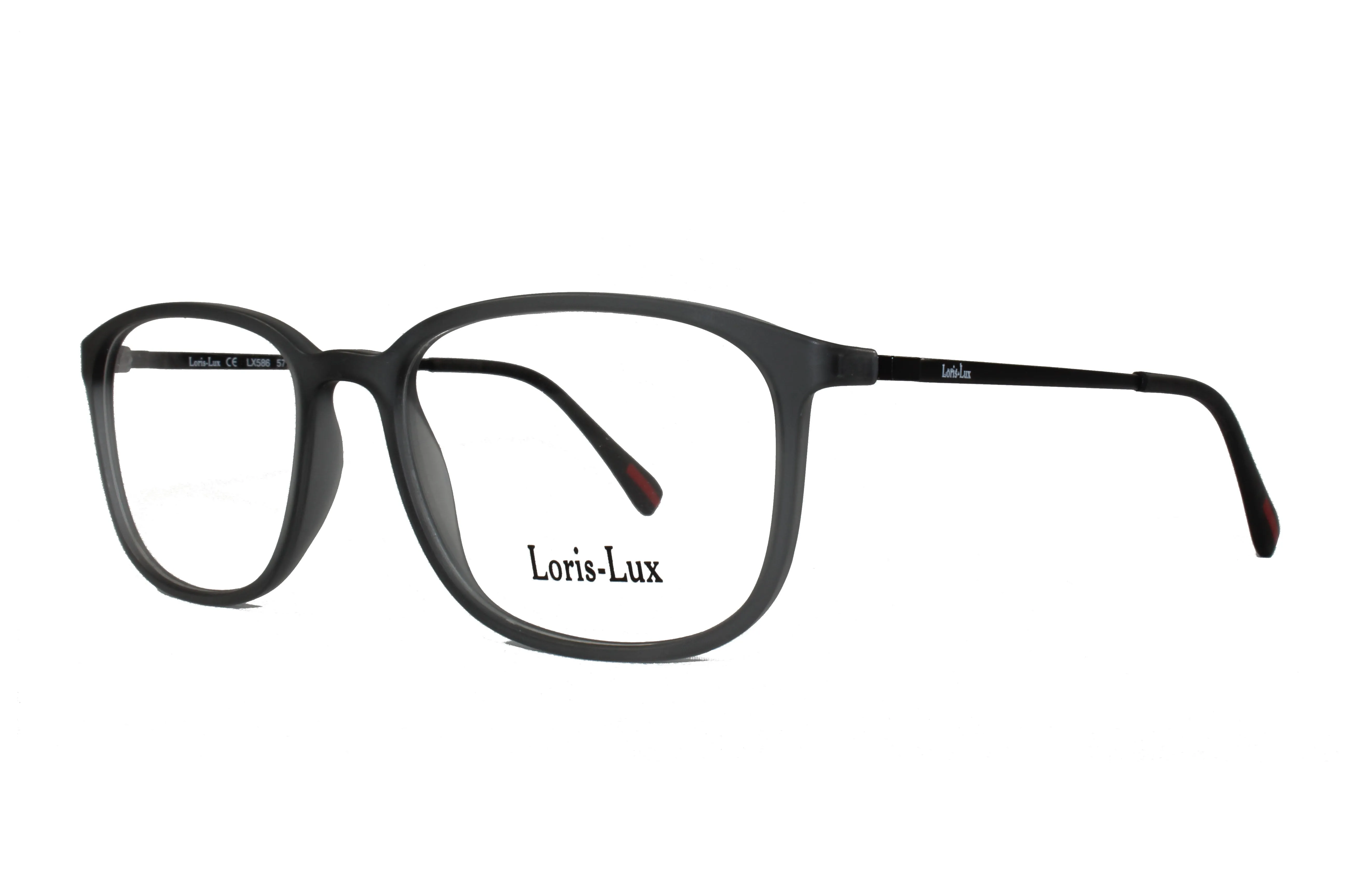 Loris Lux Men's  Unbreakable Flexible Bendable Square TR90 Material Eyeglasses, LUX Men-586