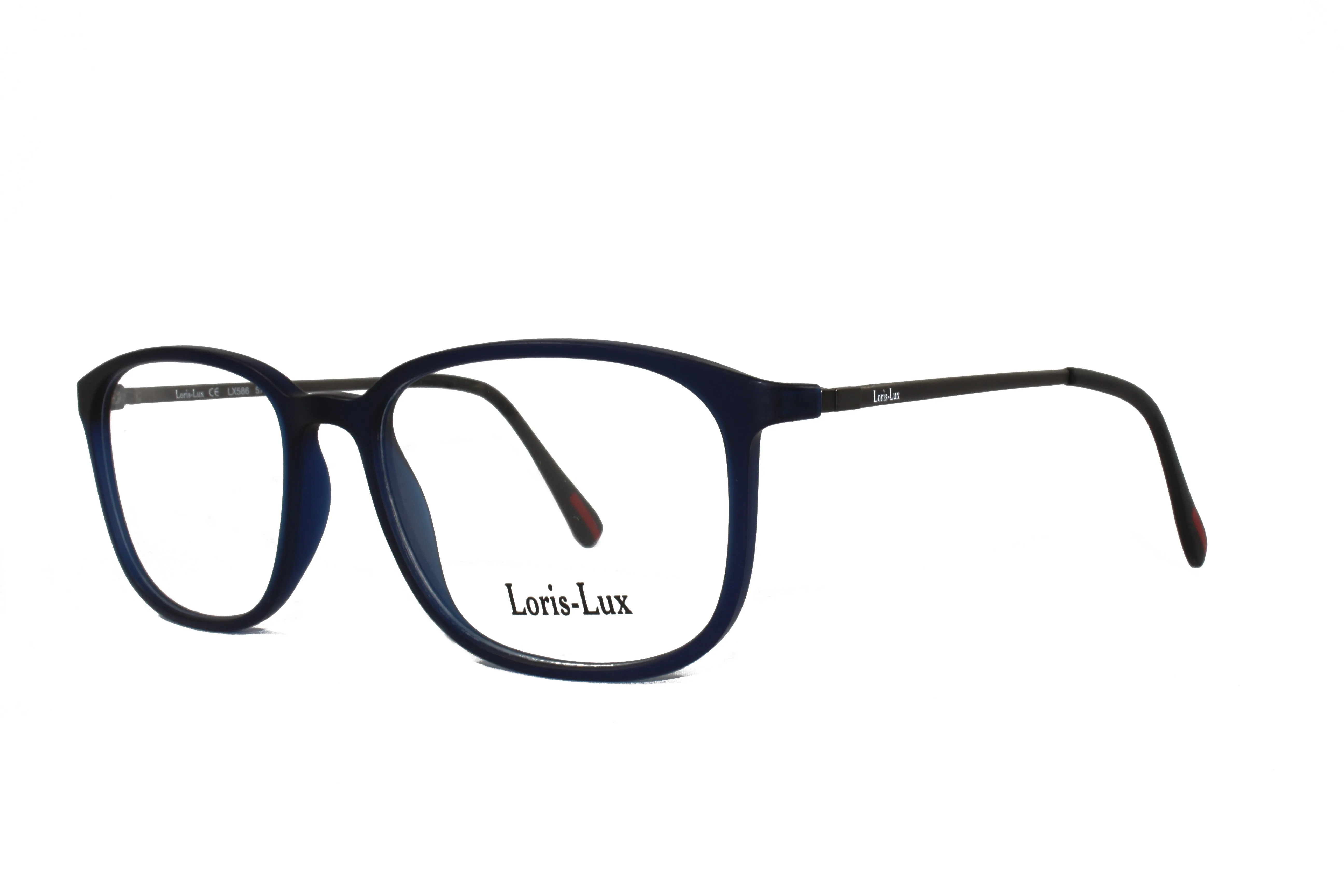 Loris Lux Men's  Unbreakable Flexible Bendable Square TR90 Material Eyeglasses, LUX Men-586