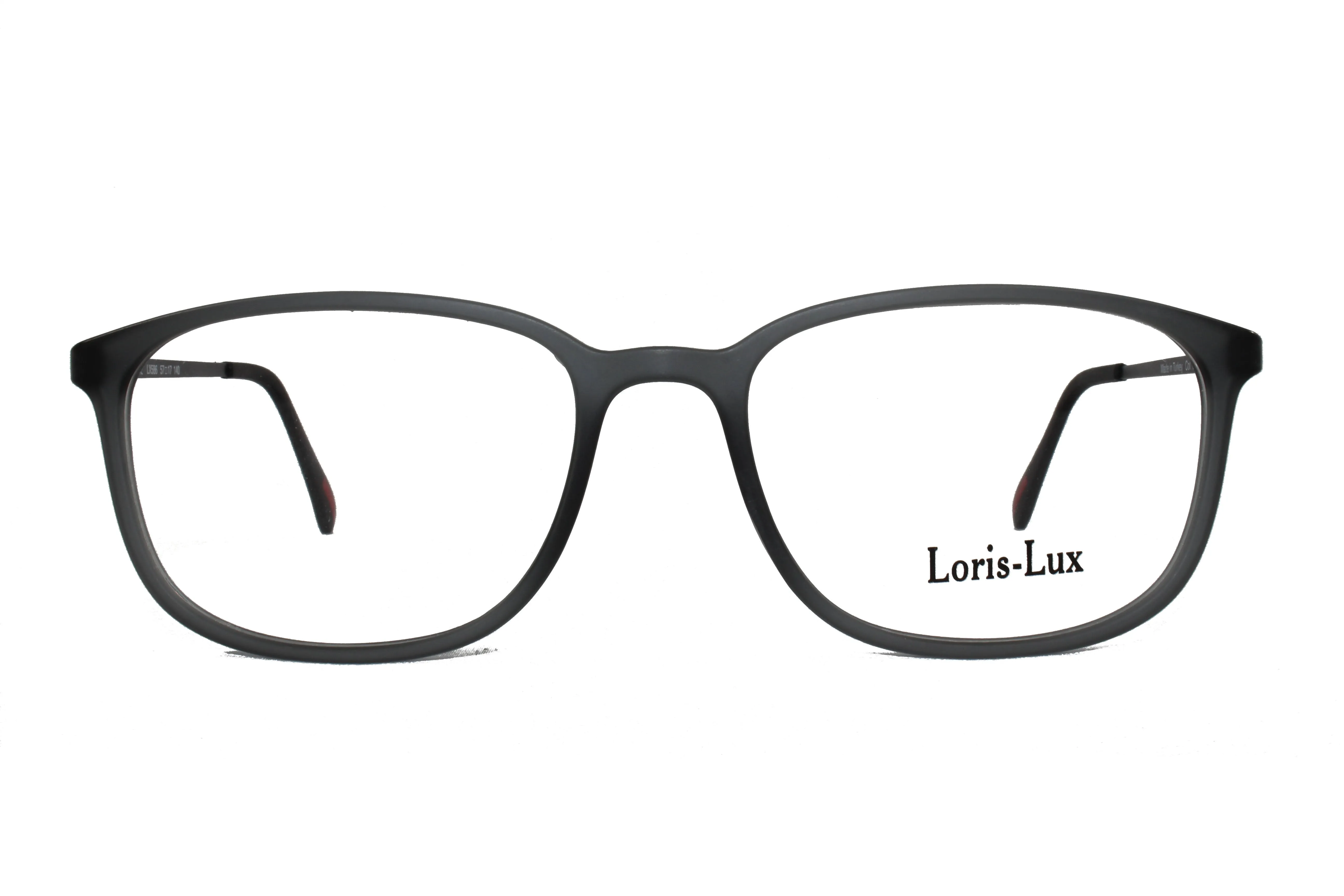 Loris Lux Men's  Unbreakable Flexible Bendable Square TR90 Material Eyeglasses, LUX Men-586