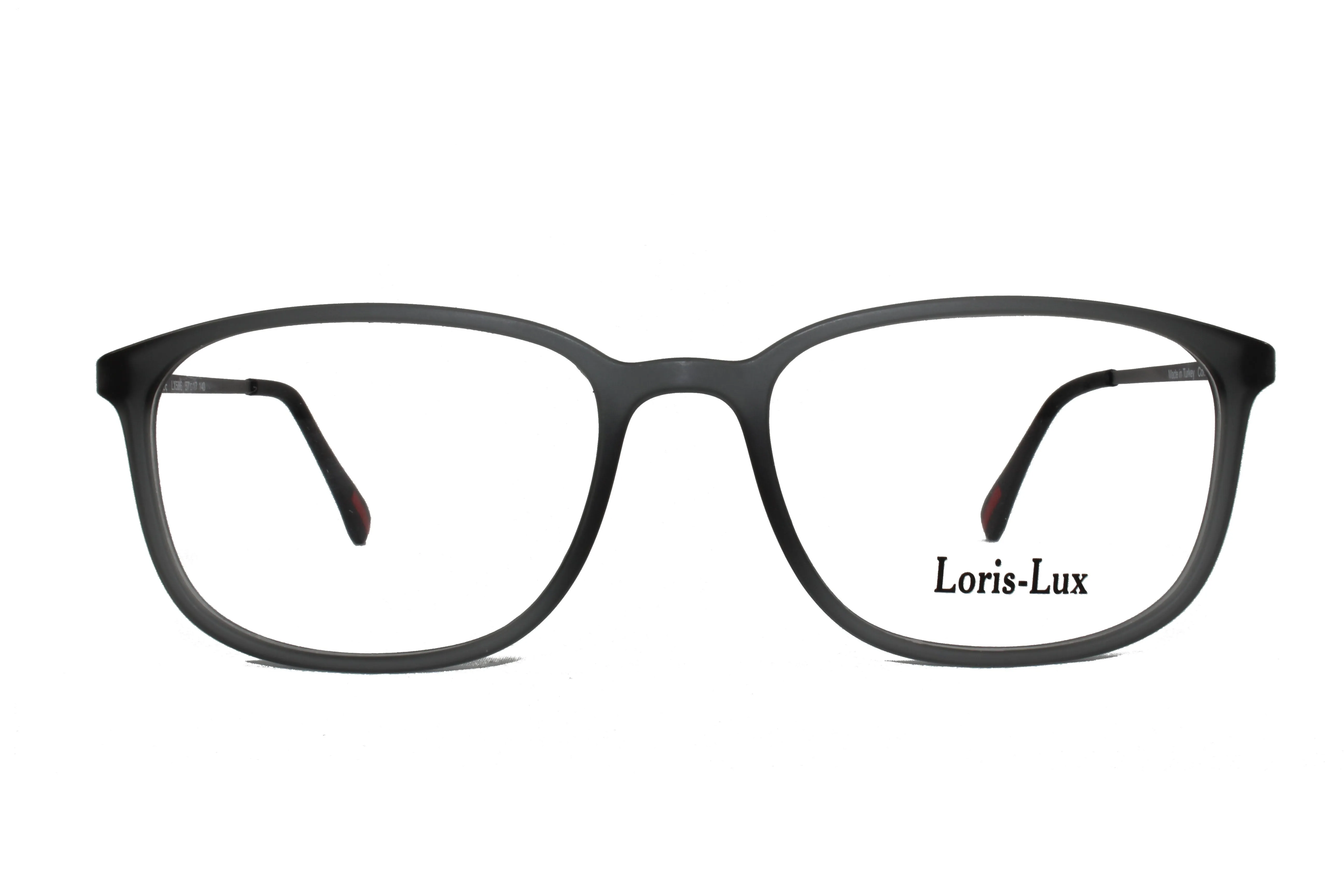 Loris Lux Men's  Unbreakable Flexible Bendable Square TR90 Material Eyeglasses, LUX Men-586