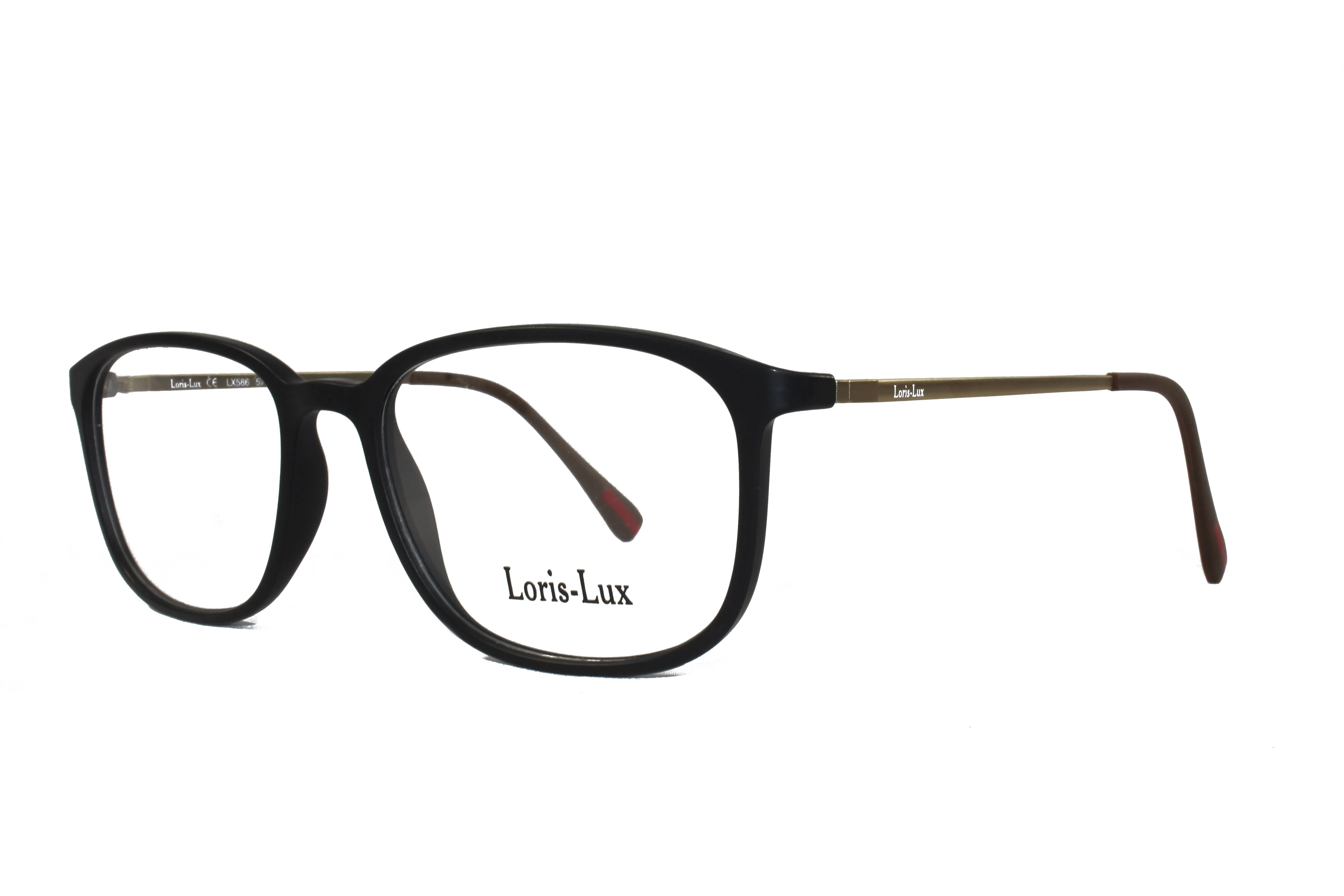 Loris Lux Men's  Unbreakable Flexible Bendable Square TR90 Material Eyeglasses, LUX Men-586