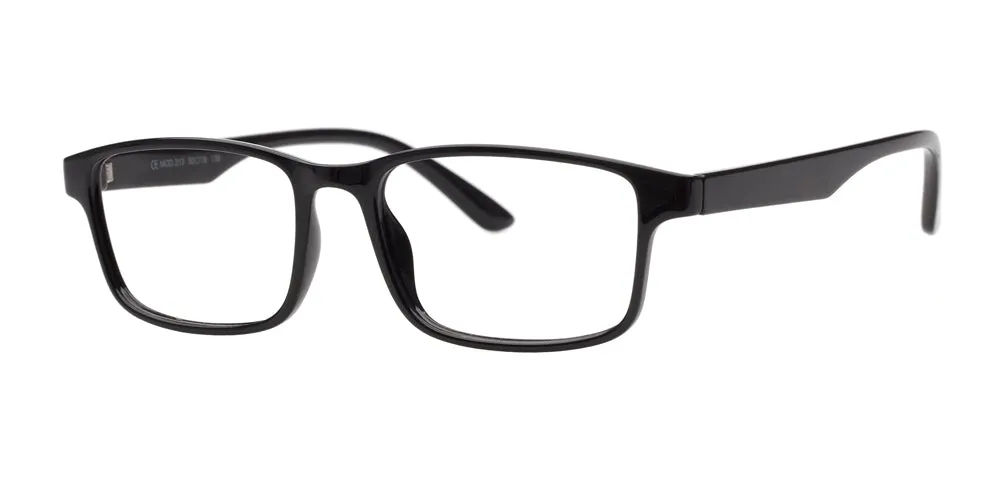 Loris Men's Unbreakable Bendable Rectangular TR90 Eyeglasses, M-313