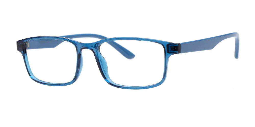 Loris Men's Unbreakable Bendable Rectangular TR90 Eyeglasses, M-313