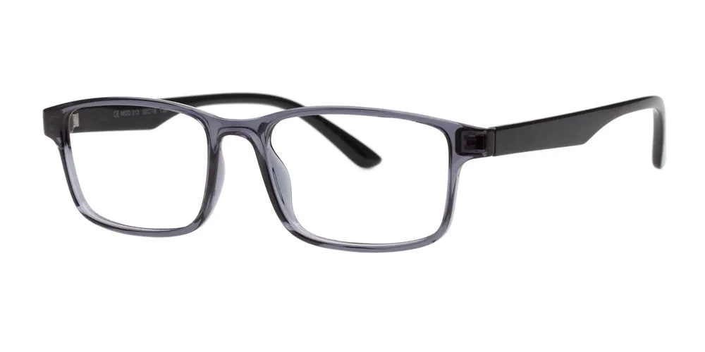 Loris Men's Unbreakable Bendable Rectangular TR90 Eyeglasses, M-313