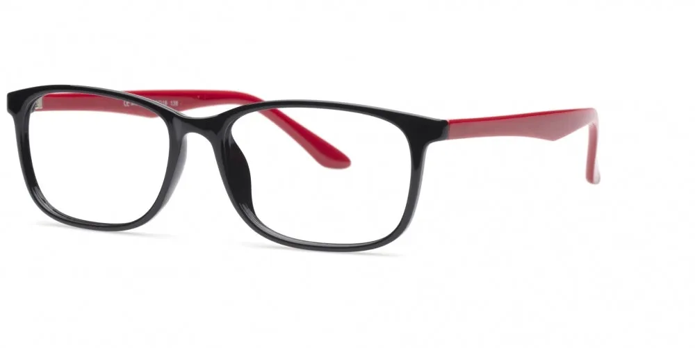 Loris Men's Unbreakable Bendable Rectangular TR90 Eyeglasses, M-314