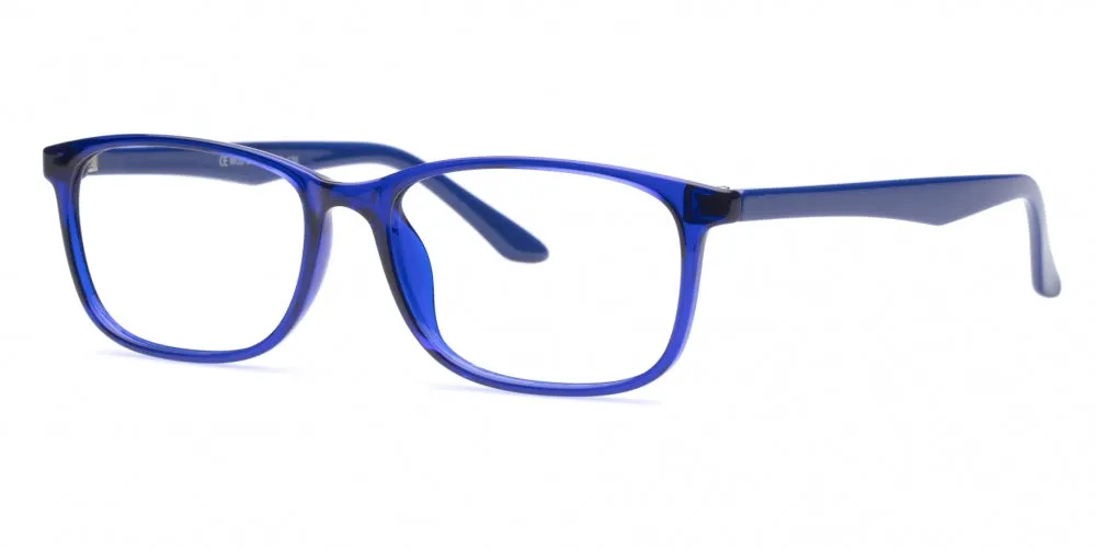 Loris Men's Unbreakable Bendable Rectangular TR90 Eyeglasses, M-314