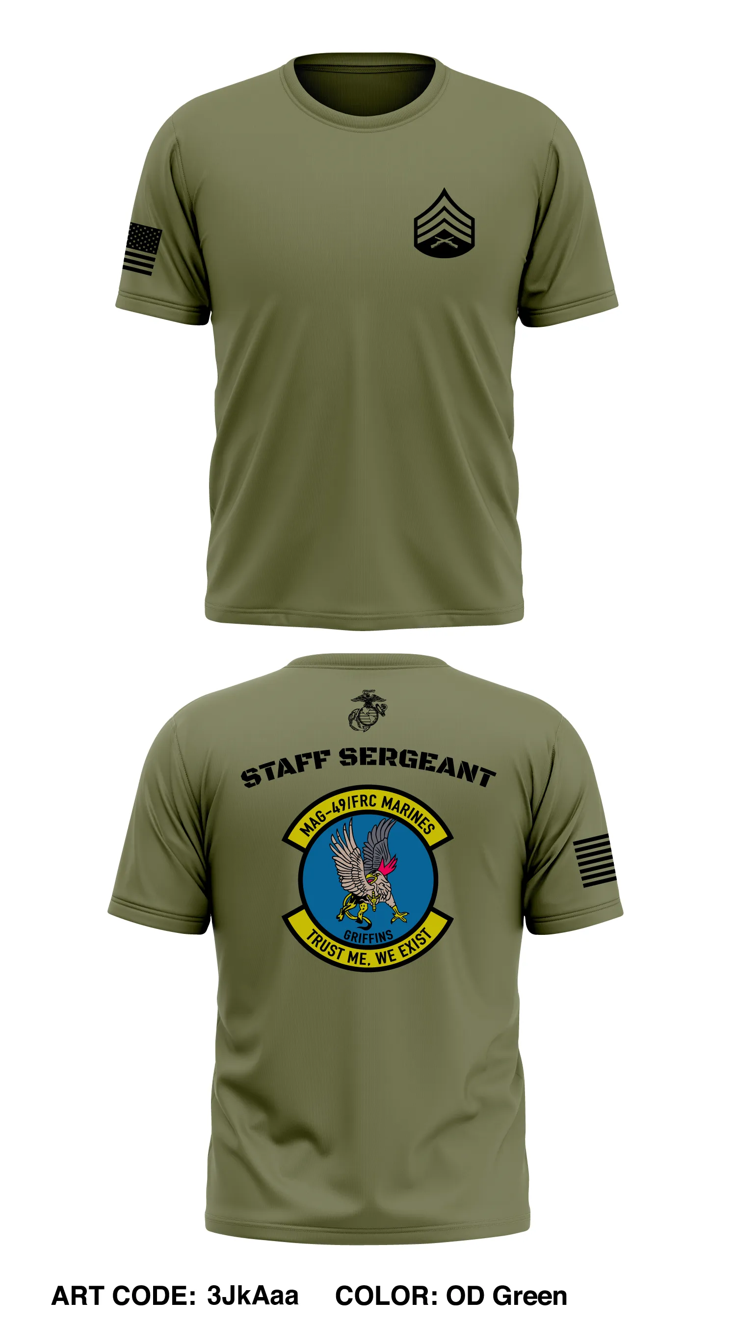 MAG-49/FRC MARINES Store 1 Core Men's SS Performance Tee - 3JkAaa