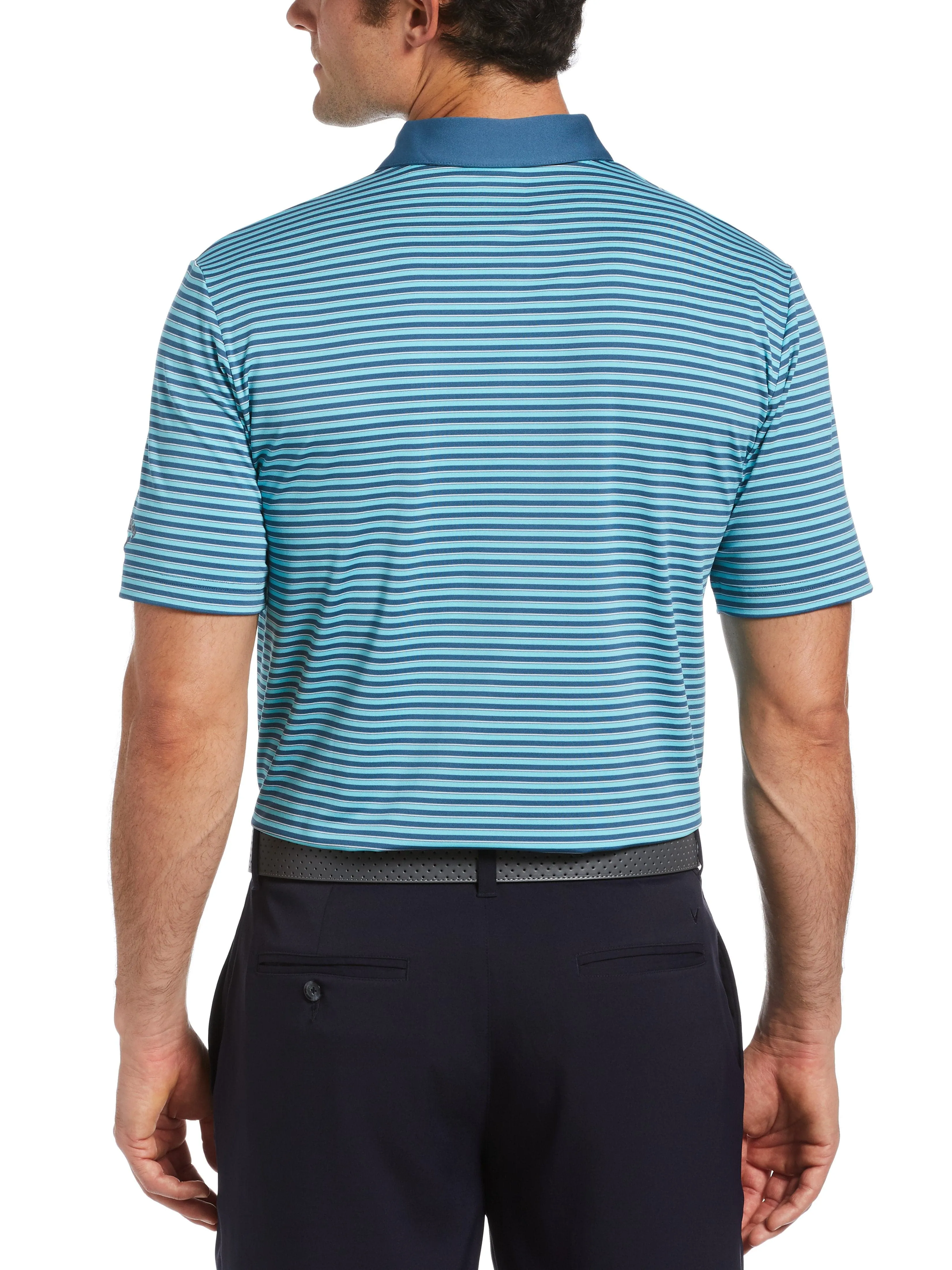 Mens 3-Color Stripe Polo