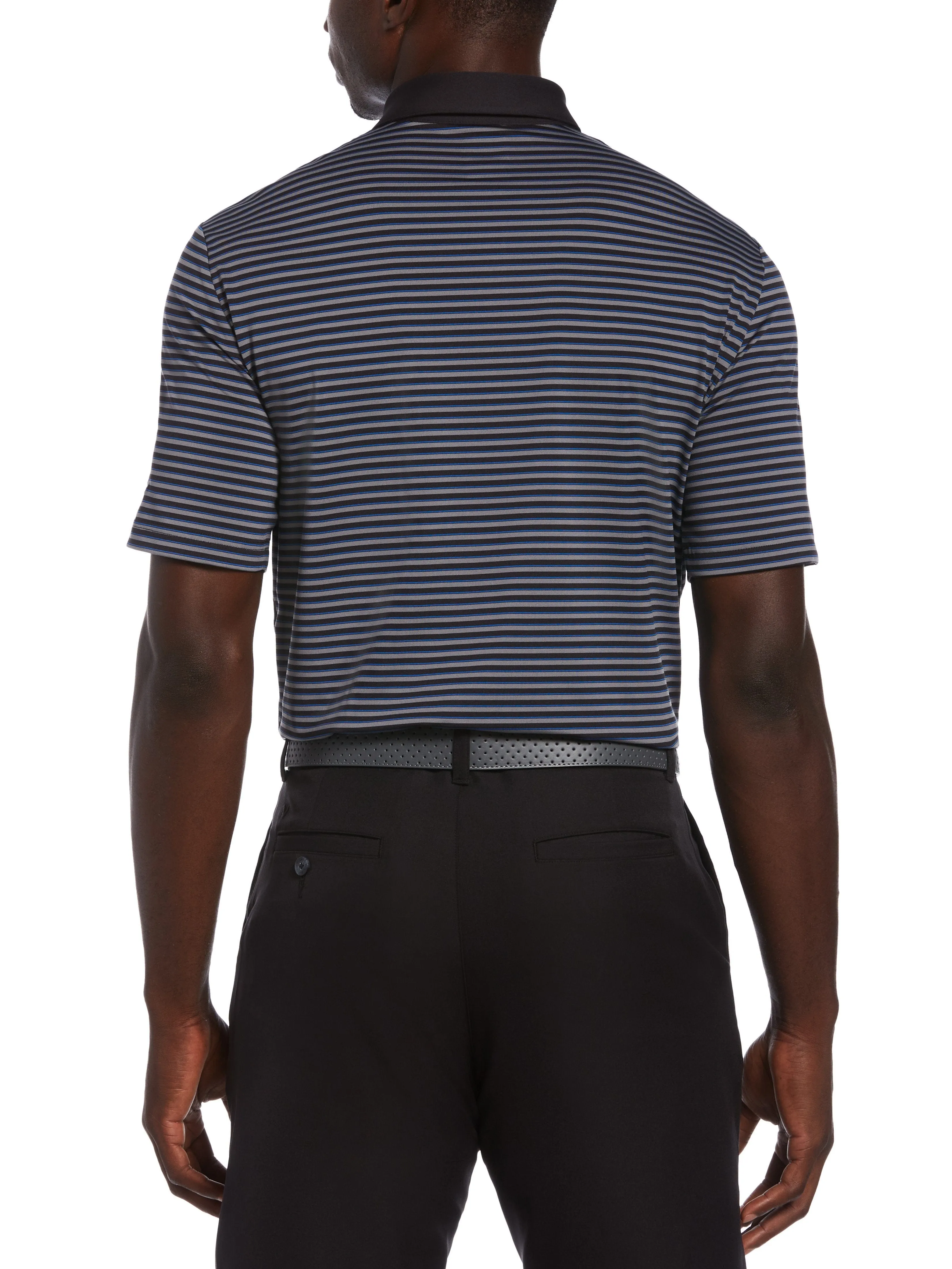 Mens 3-Color Stripe Polo