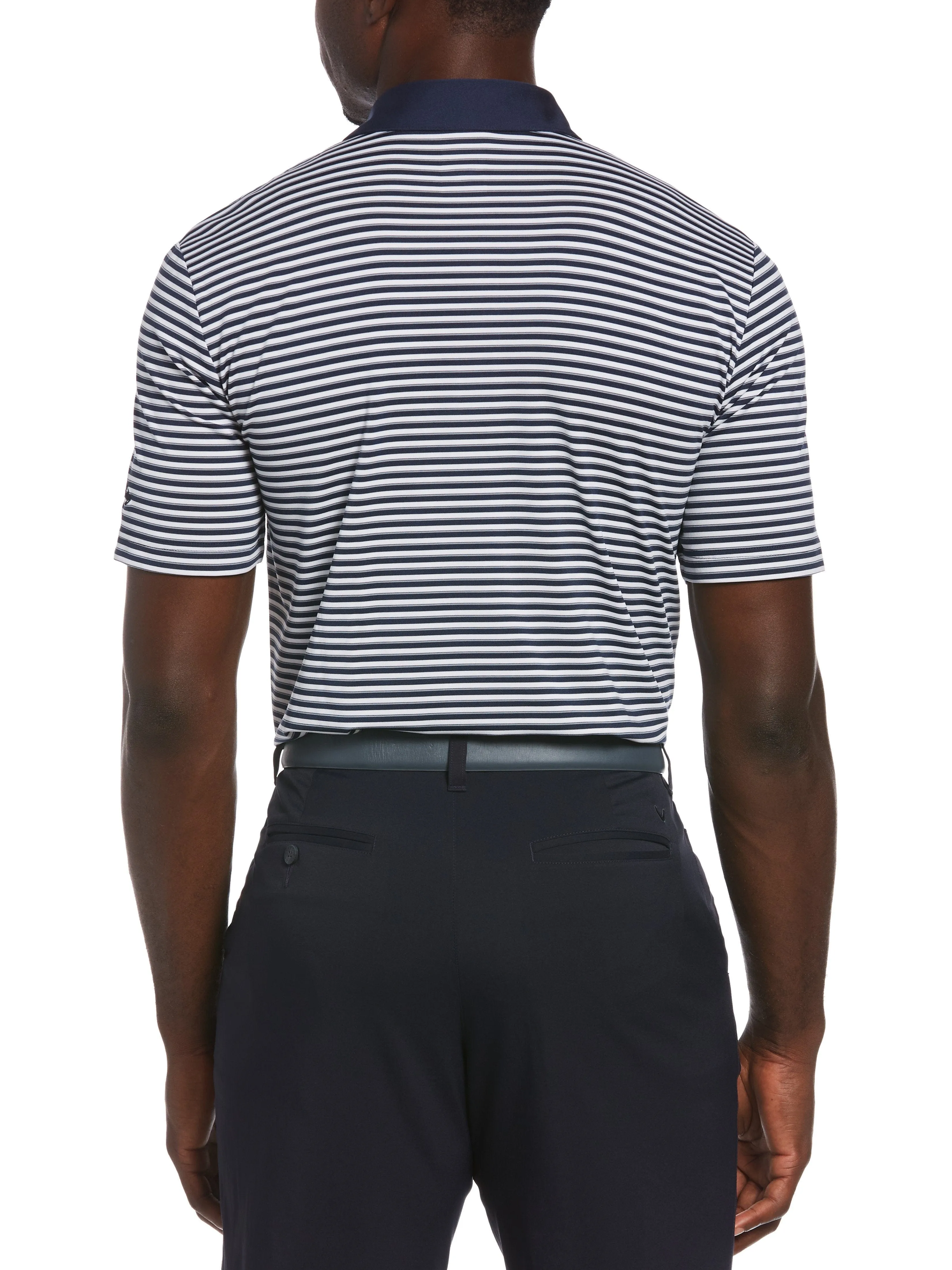 Mens 3-Color Stripe Polo