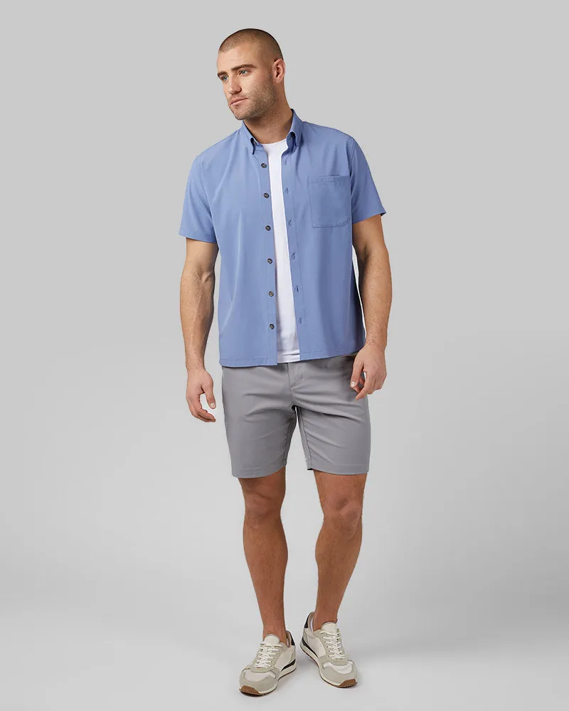 MEN'S CASUAL SHORT SLEEVE DRESS SHIRT