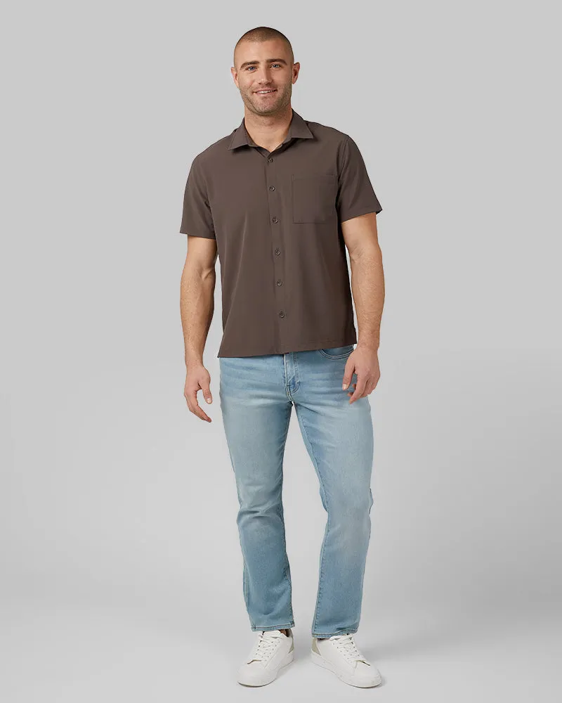 MEN'S CASUAL SHORT SLEEVE DRESS SHIRT