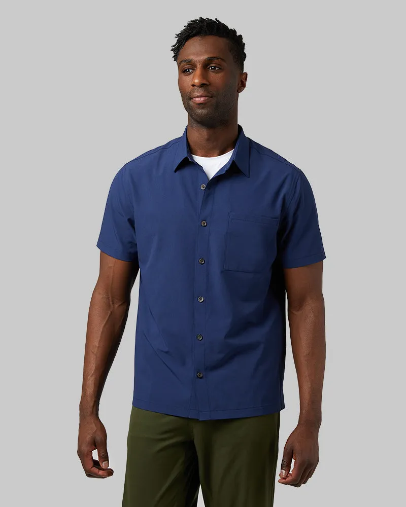 MEN'S CASUAL SHORT SLEEVE DRESS SHIRT