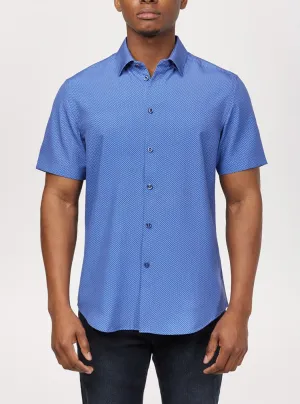 Men's casual short sleeve stretch shirt