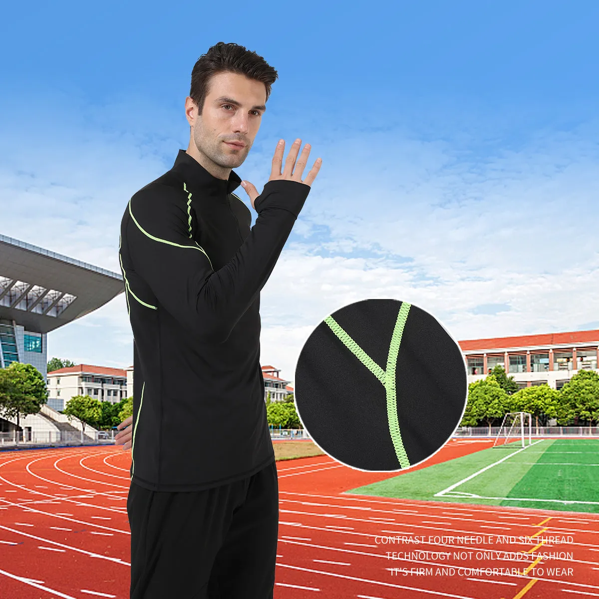 Men's High-elasticity UPF50  Compression Sweatshirts