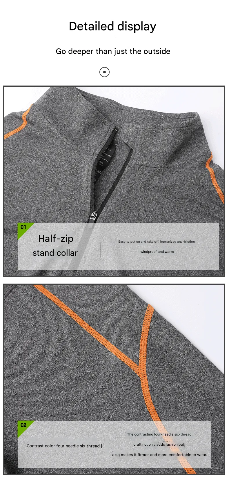 Men's High-elasticity UPF50  Compression Sweatshirts